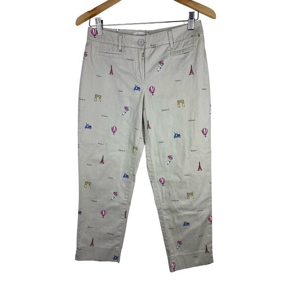 Talbots Petite Women's 4P Tan France Crop Capri Chino Pants - Picture 1 of 6